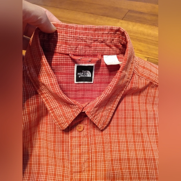 North Face Gorpcore Cotton Plaid Light Short Sleeve Button Up Shirt - L/XL - Picture 6 of 16